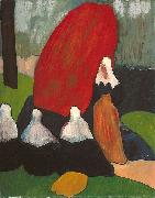 Emile Bernard Breton Women with Seaweed painting